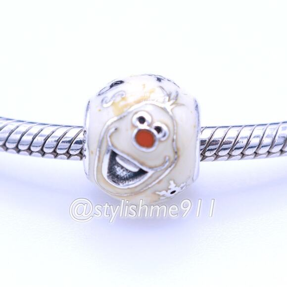 Authentic PANDORA Disney Olaf Charm - 791794ENMX - Picture 2 of 10